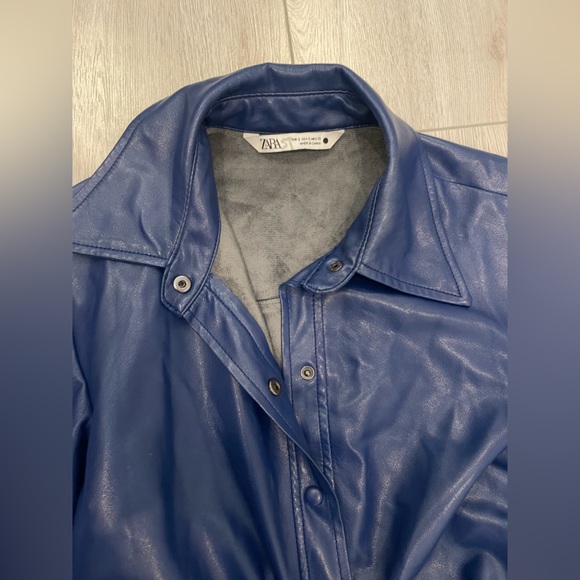 Zara Faux Leather Midi Dress - Picture 10 of 16